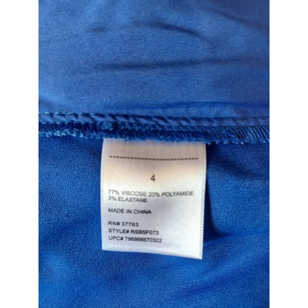 Rafaella Women Dazzling Blue Stretch Capri Pants RSBSF073 Size 4 NWT - Picture 7 of 11